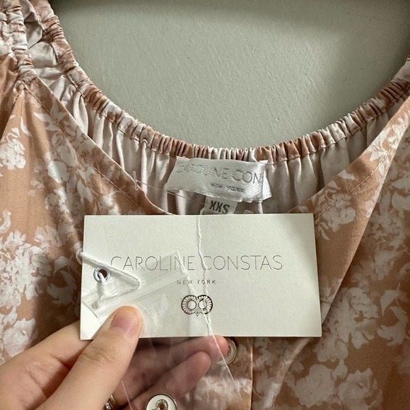 CAROLINE CONSTAS Dina floral-print cotton-blend poplin… - Picture 6 of 10